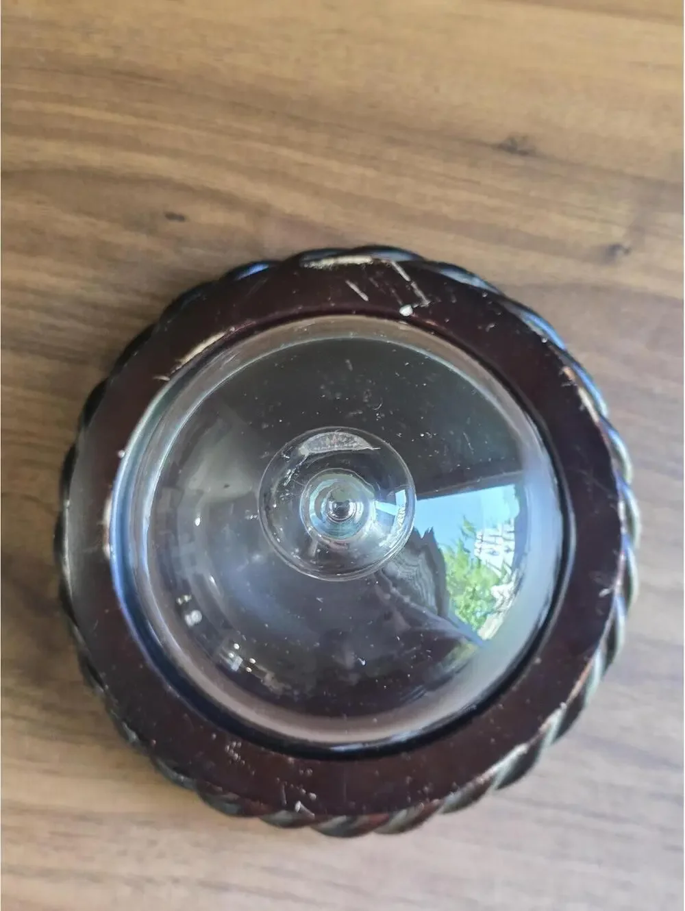 Etched Crystal Butter/Cheese Dome Princess House Heritage